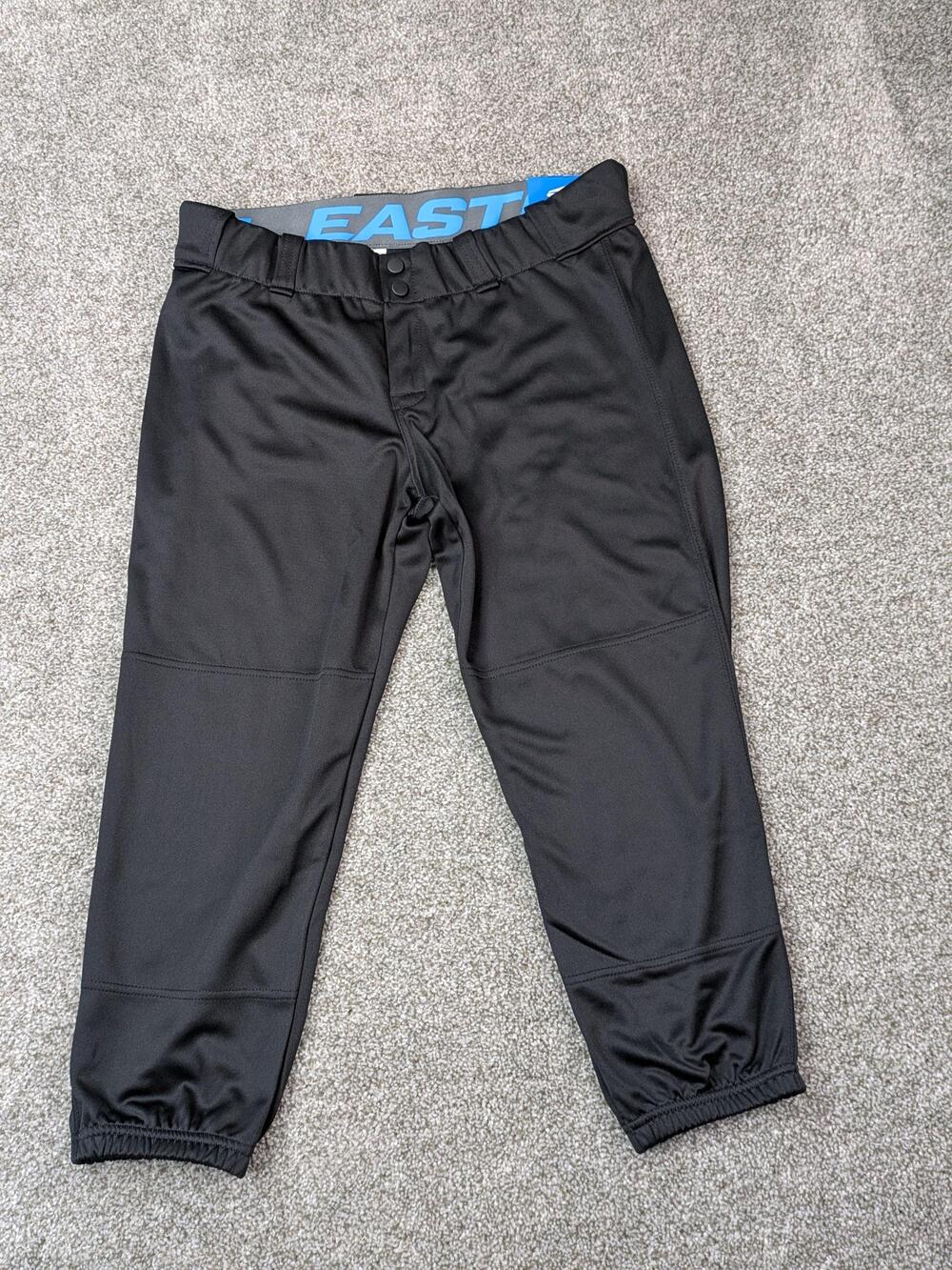 Easton Pro Elite Softball Pants Womens Large 31 33 Black Elastic Cuff New